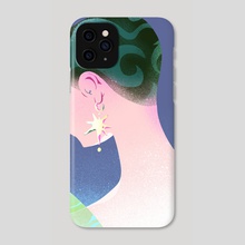 Unbothered buzzcut - Phone Case by Kim Salt