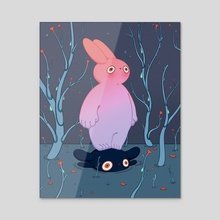Year of the rabbit - Acrylic by Ella May