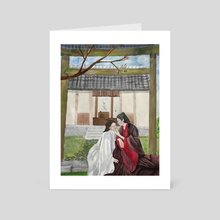 At the temple - Art Card by Kiki De 
