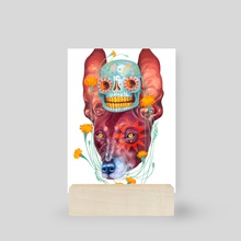 Perro De Los Muertos - Mini Print by Kit Mizeres