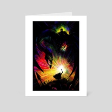 WITCHKING (rainbow) - Art Card by Carly A-F