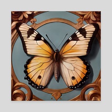 Yellow butterfly 3 - Canvas by MacSwed INK