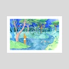 Swimming Hole - Art Print by Lisa Hanawalt