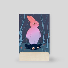 Year of the rabbit - Mini Print by Ella May
