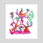 Gymnastics - Art Print by Lisa Hanawalt