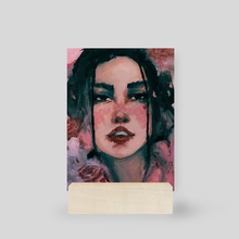 "Girl in Roses" | Printable Art - Mini Print by Josefa Diaz