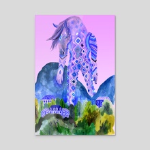 Colossus Horse - Acrylic by Lisa Hanawalt