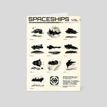 SPACESHIPS VOL 1 - Card pack by Carly A-F