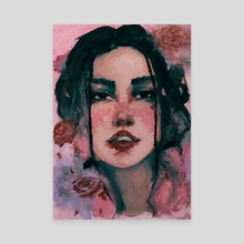 "Girl in Roses" | Printable Art - Canvas by Josefa Diaz