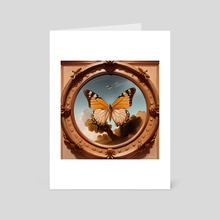 Yellow butterfly 2 - Art Card by MacSwed INK