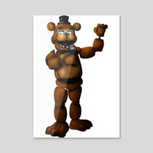 Freddy Fazbear (2) - Acrylic by Catherine Lucchi