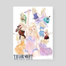 Taylor Swift's The Eras Tour - Poster by Ash Erasillustrator