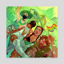 Pride - Green - Canvas by Kevin Wada