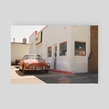 Classic Car | 1960s | 35mm Film Photography | Old Garage - Poster by Anthony Londer
