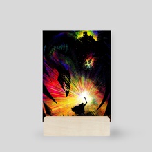 WITCHKING (rainbow) - Mini Print by Carly A-F