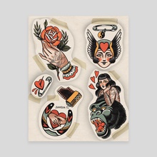 Tattoo Flash - Canvas by Jessica O.