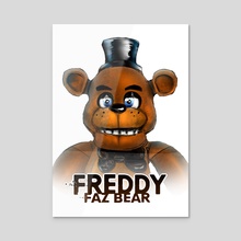 Freddy Faz Bear FNAF - Acrylic by Catherine Lucchi