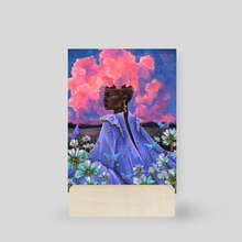 Flower field - Mini Print by Jane Koluga