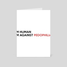 im human im against pedophilia - Card pack by Stormy Withers