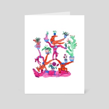 Gymnastics - Art Card by Lisa Hanawalt