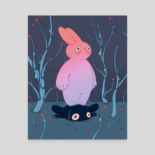 Year of the rabbit - Canvas by Ella May