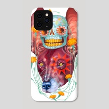 Perro De Los Muertos - Phone Case by Kit Mizeres