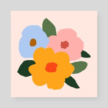 Summer Flowers - Poster by Trevor Basset