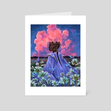 Flower field - Art Card by Jane Koluga