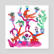 Gymnastics - Poster by Lisa Hanawalt