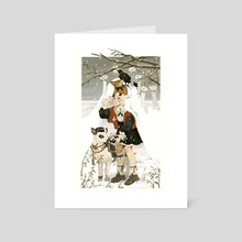 Snow Blanket - Art Card by mochipanko 