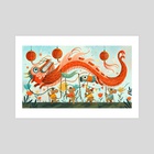 Year of the Dragon - Art Print by Meneka Repka