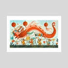 Year of the Dragon - Art Print by Meneka Repka
