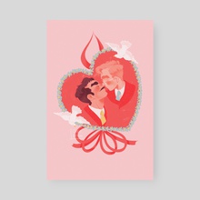 Valentine's day - Poster by lea charbonnier