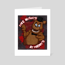 Freddy Fazbear (1) - Art Card by Catherine Lucchi