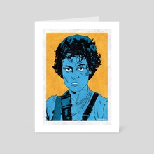 ELLEN RIPLEY - Aliens (Pop Art) - Art Card by Famous  Weirdos