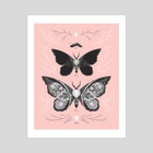 Death's Head Hawkmoth - Art Print by Lisa Perrin
