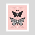 Death's Head Hawkmoth - Art Print by Lisa Perrin