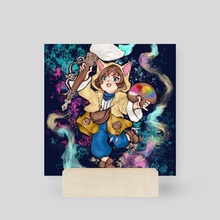 Pictomancer Krile - Mini Print by gogomi gomi