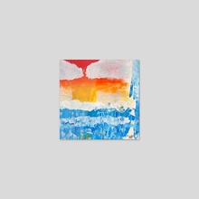 The Ocean's Side - Sticker by Pretty Red Geraniums