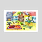 Plant Home - Art Print by Lisa Hanawalt