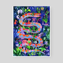 Night Garden  - Poster by Lisa Hanawalt