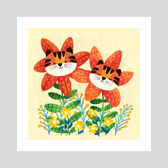 Cute Tiger Lilies by Tracey Coon