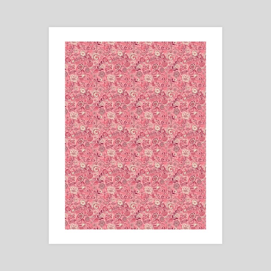 Vintage pink floral patternGraphic  by lizangie cruz