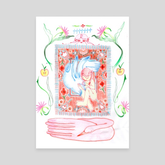 Hug on a rug by Zoe Aguerreberry