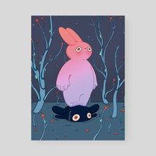 Year of the rabbit - Poster by Ella May