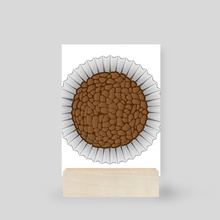 Illustration of sweet Brazilian Brigadier food. Ideal for informational culinary and institutional C (1) - Mini Print by Stormy Withers
