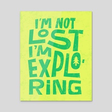 Not Lost Exploring - Acrylic by Maria Ku