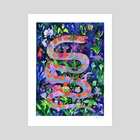 Night Garden  - Art Print by Lisa Hanawalt