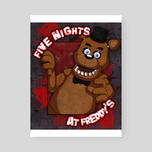 Freddy Fazbear (1) - Poster by Catherine Lucchi