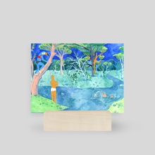 Swimming Hole - Mini Print by Lisa Hanawalt